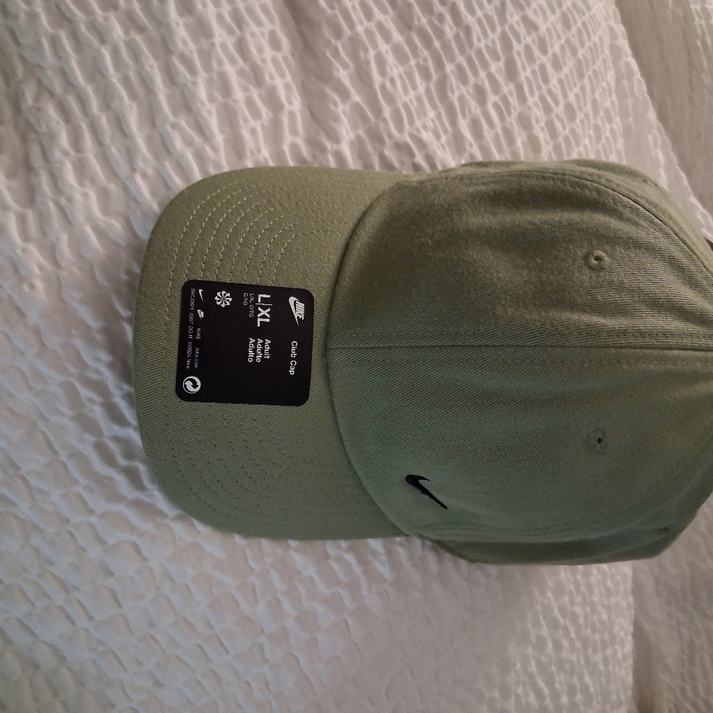 Nike Adult Unisex Dri-FIT Structured Club Cap Adjustable Hat Green L/XL - Picture 1 of 4